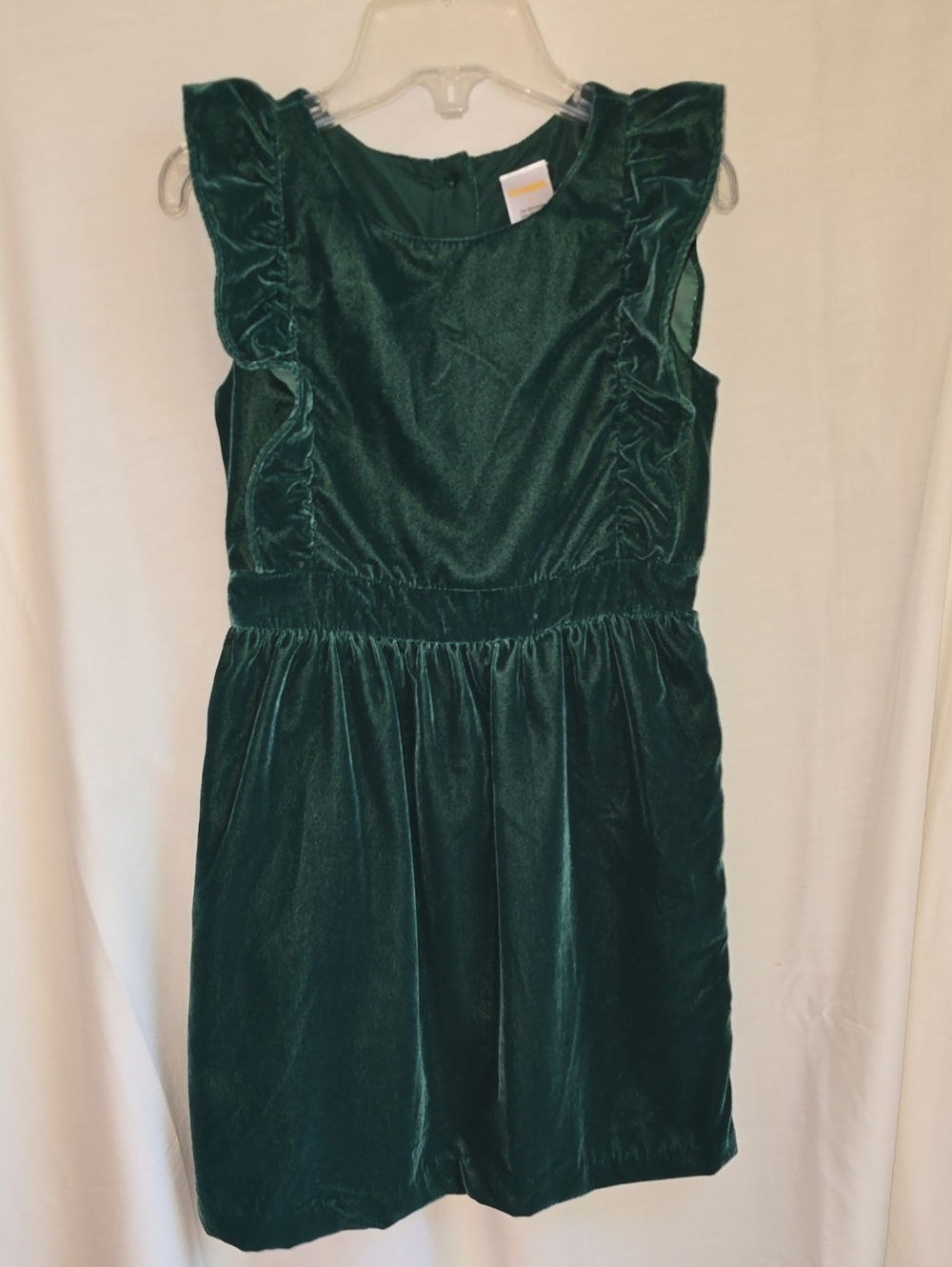 Gymboree Dark Green Velvet Ruffle Dress